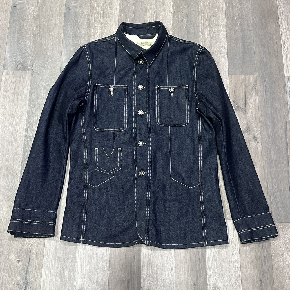 Bershka Denim Blue Button Up Jacket Long Sleeve Pockets Western - Women's Size M